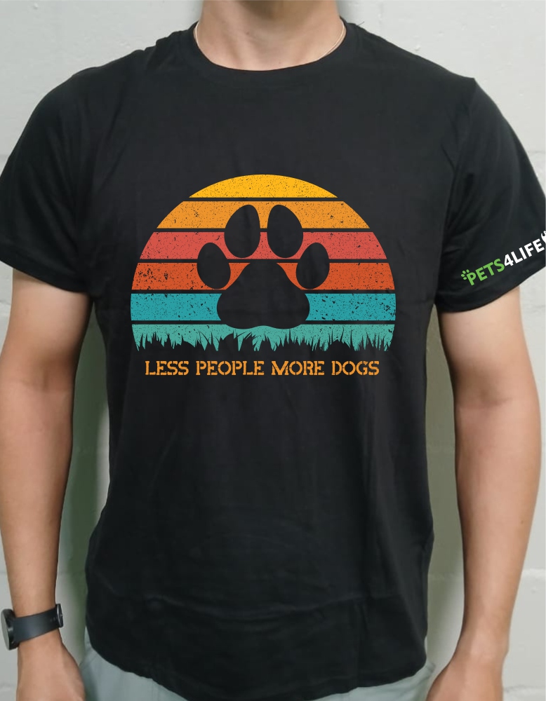 lesspeople_blk dog tshirt