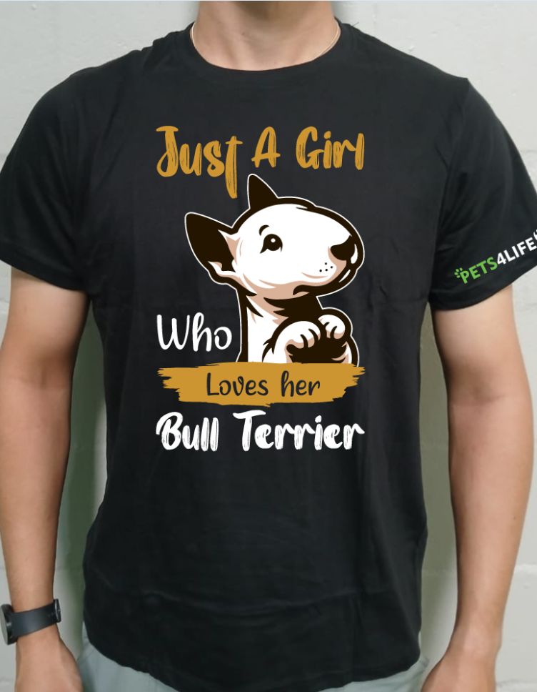 just a girl who loves her bull terrier